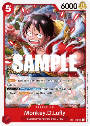 Monkey.D.Luffy (Tournament Pack Vol. 5) (ST01-012) [One Piece Promotion Cards] One Piece Single Bandai