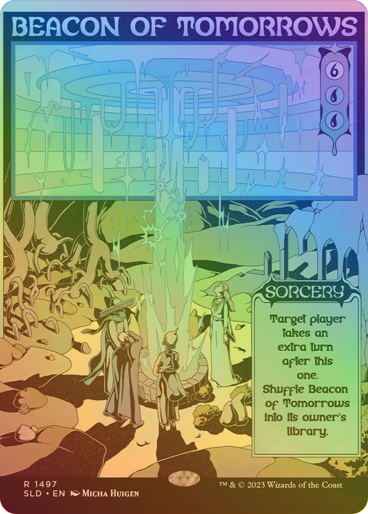 Beacon of Tomorrows (Rainbow Foil) (SLD-1497) [Secret Lair] Drop (Borderless) Foil MTG Single Wizards of the Coast