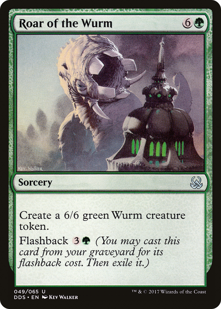 Roar of the Wurm (DDS-049) [Misc] Duel Decks: Mind vs. Might MTG Single Wizards of the Coast