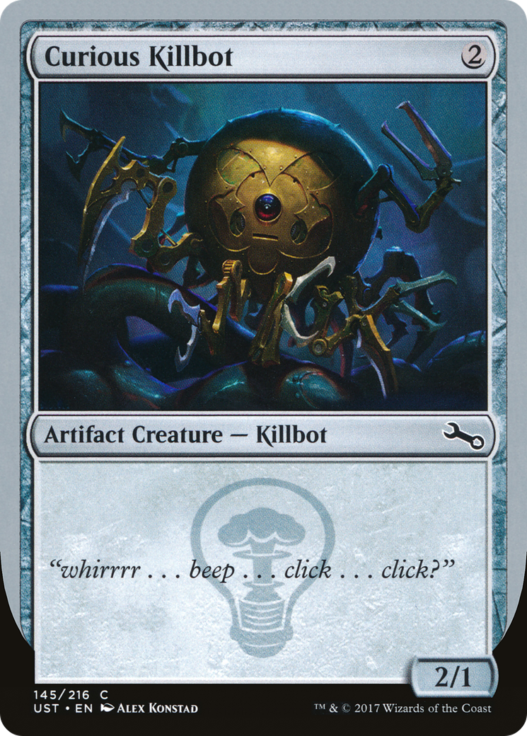 Curious Killbot (UST-145) [Unstable] Foil MTG Single Wizards of the Coast