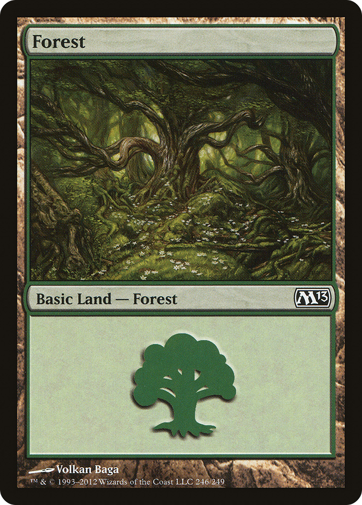 Forest (246) (M13-246) [Magic 2013] MTG Single Wizards of the Coast
