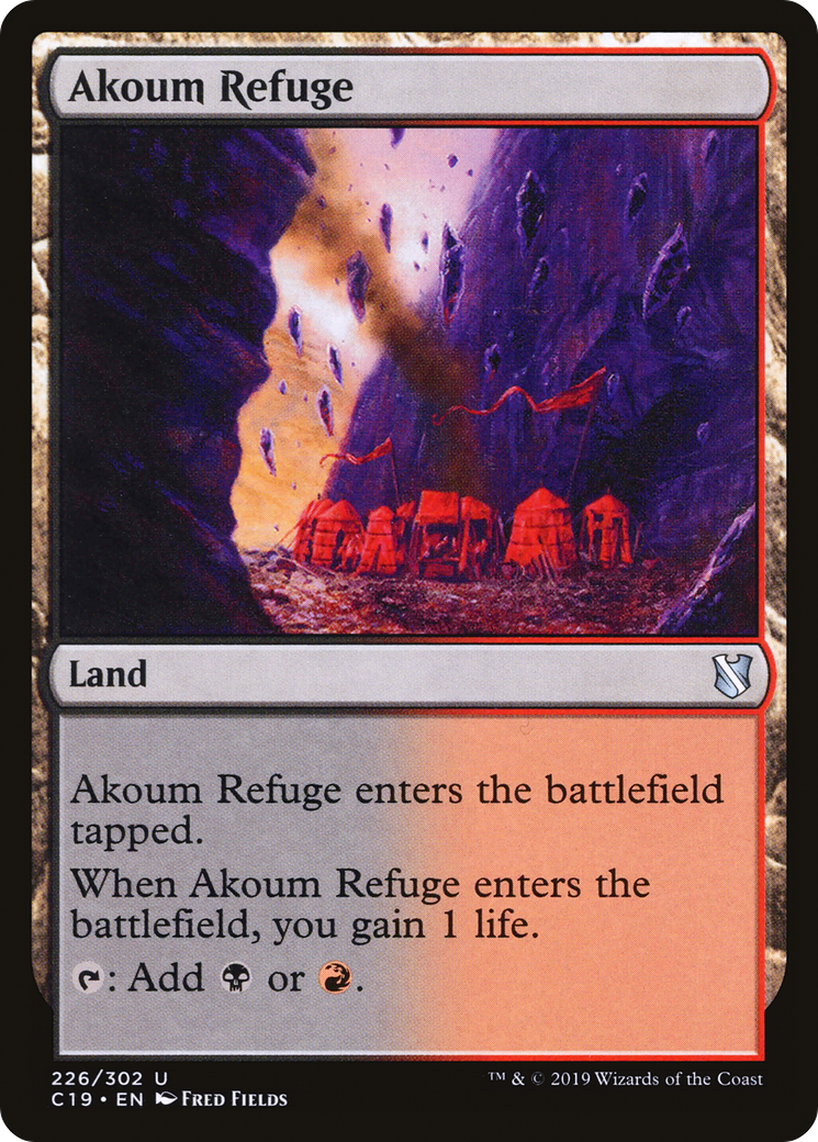 Akoum Refuge (C19-226) [Commander 2019] MTG Single Wizards of the Coast