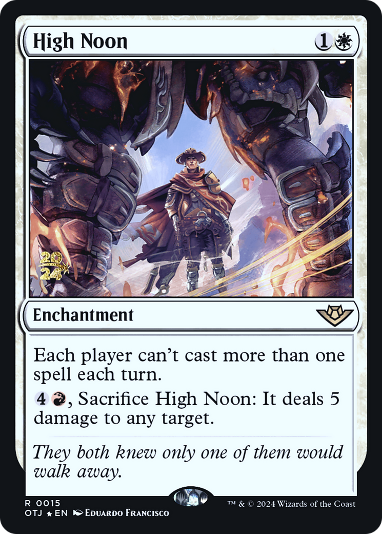 High Noon (PRE-015) [Outlaws of Thunder Junction Promos] Foil MTG Single Wizards of the Coast