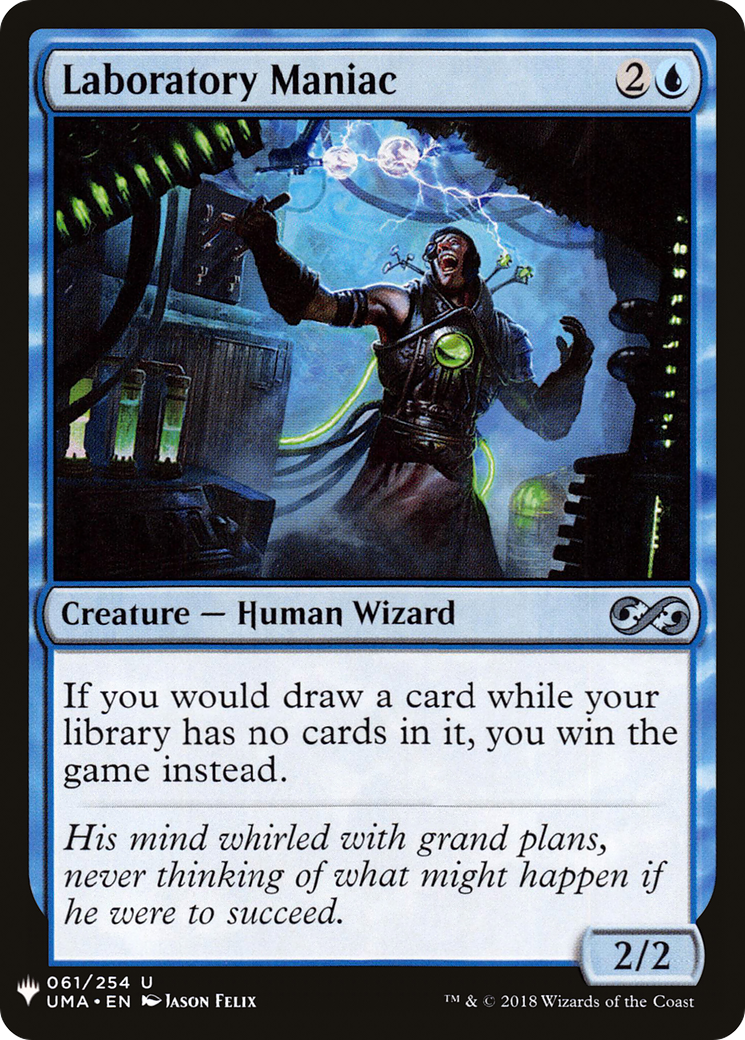 Laboratory Maniac (LIST-UMA-61) [Mystery Booster] The List MTG Single Wizards of the Coast