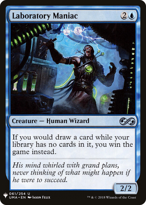 Laboratory Maniac (LIST-UMA-61) [Mystery Booster] The List MTG Single Wizards of the Coast