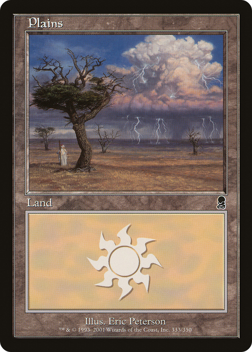 Plains (333) (ODY-333) [Odyssey] Foil MTG Single Wizards of the Coast