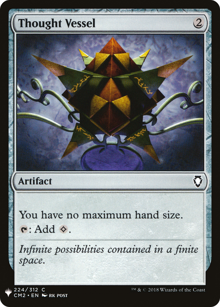 Thought Vessel (CM2) (LIST-224) [Mystery Booster] The List MTG Single Wizards of the Coast