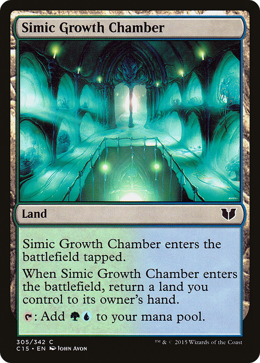 Simic Growth Chamber (C15-305) [Commander 2015] MTG Single Wizards of the Coast