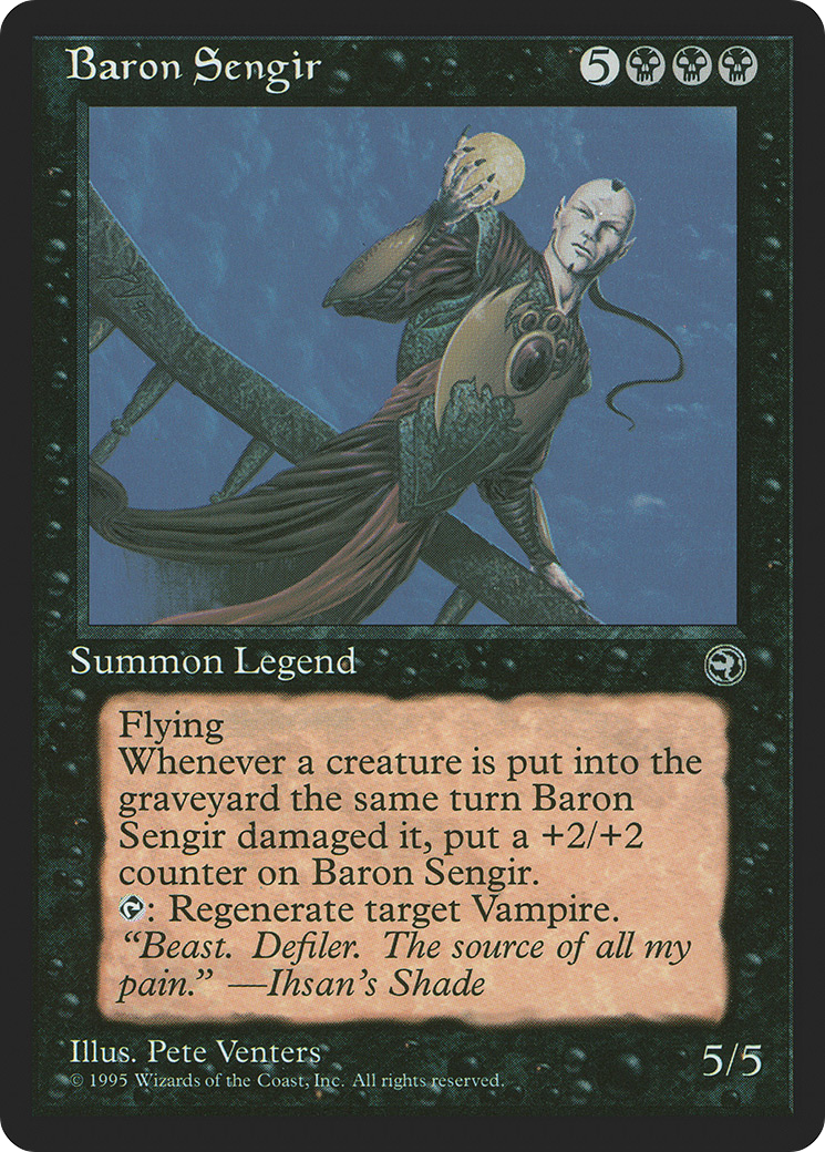 Baron Sengir (HML-) [Homelands] MTG Single Wizards of the Coast