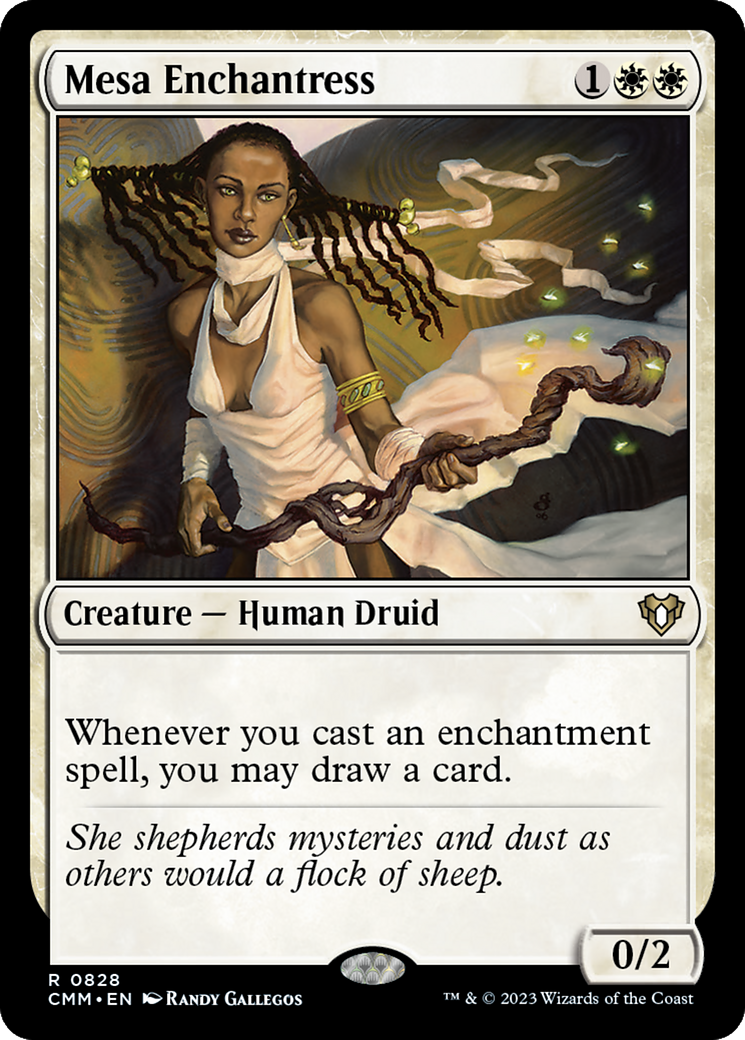 Mesa Enchantress (CMM-828) [Commander Masters] MTG Single Wizards of the Coast