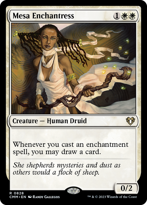 Mesa Enchantress (CMM-828) [Commander Masters] MTG Single Wizards of the Coast