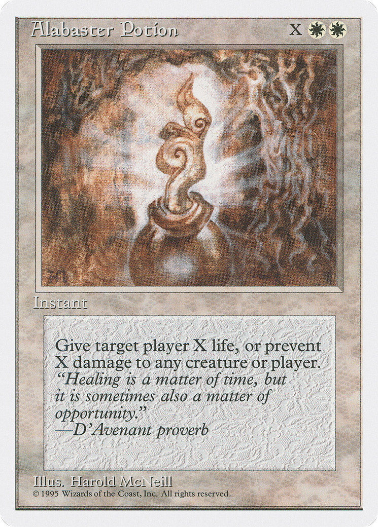 Alabaster Potion (4ED-001) [Fourth Edition] MTG Single Wizards of the Coast