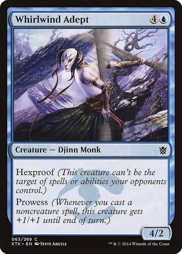 Whirlwind Adept (KTK-063) [Khans of Tarkir] MTG Single Wizards of the Coast