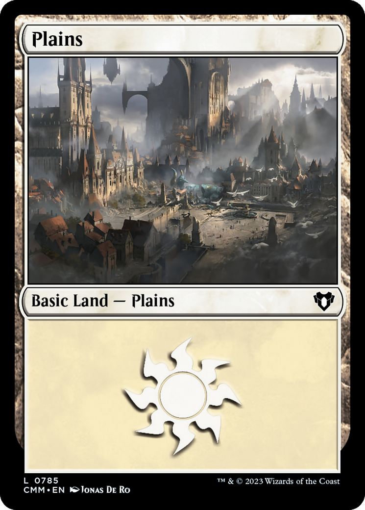 Plains (CMM-785) [Commander Masters] MTG Single Wizards of the Coast