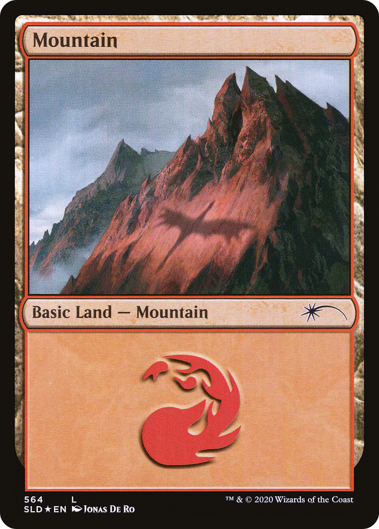 Mountain (564) (SLD-564) [Secret Lair] Drop Foil MTG Single Wizards of the Coast