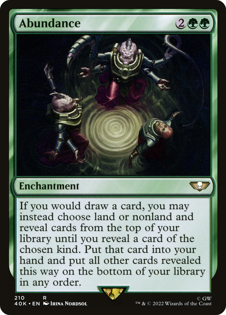 Abundance (40K-210) [Warhammer 40,000 Commander] MTG Single Wizards of the Coast