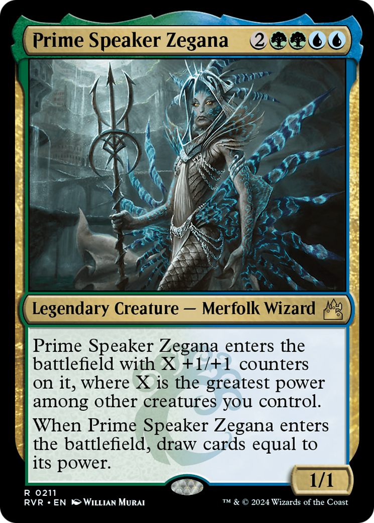 Prime Speaker Zegana (RVR-211) [Ravnica Remastered] MTG Single Wizards of the Coast