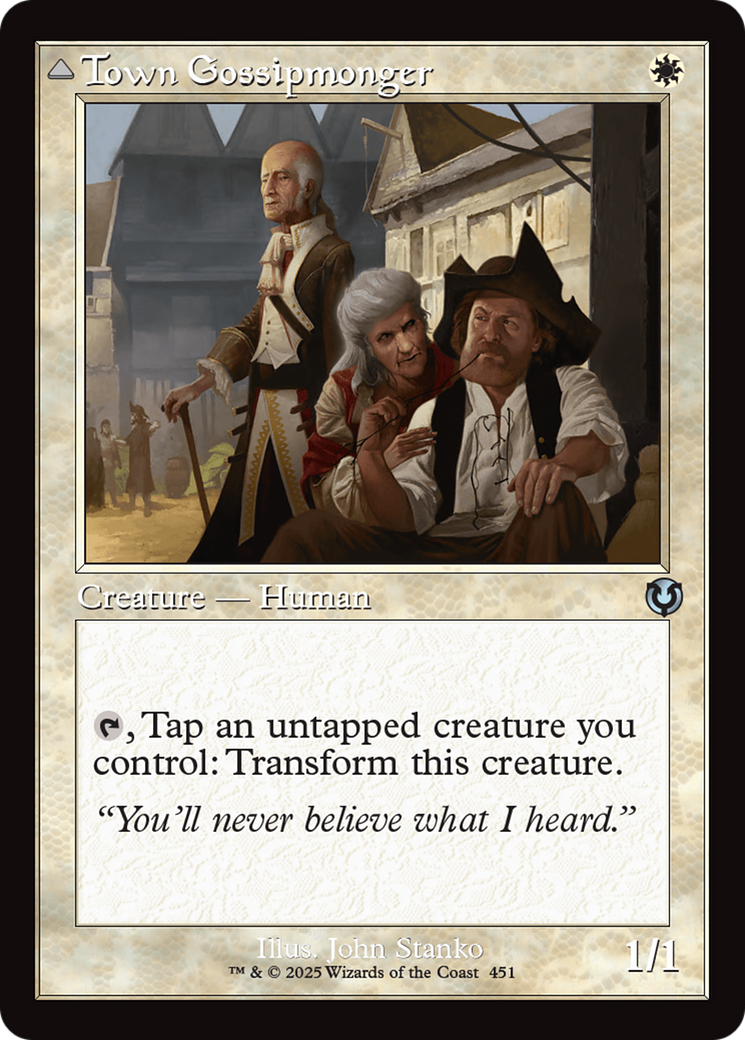 Town Gossipmonger (INR-451) [Innistrad Remastered] Foil MTG Single Wizards of the Coast