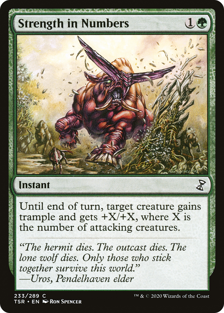 Strength in Numbers (TSR-233) [Time Spiral Remastered] MTG Single Wizards of the Coast