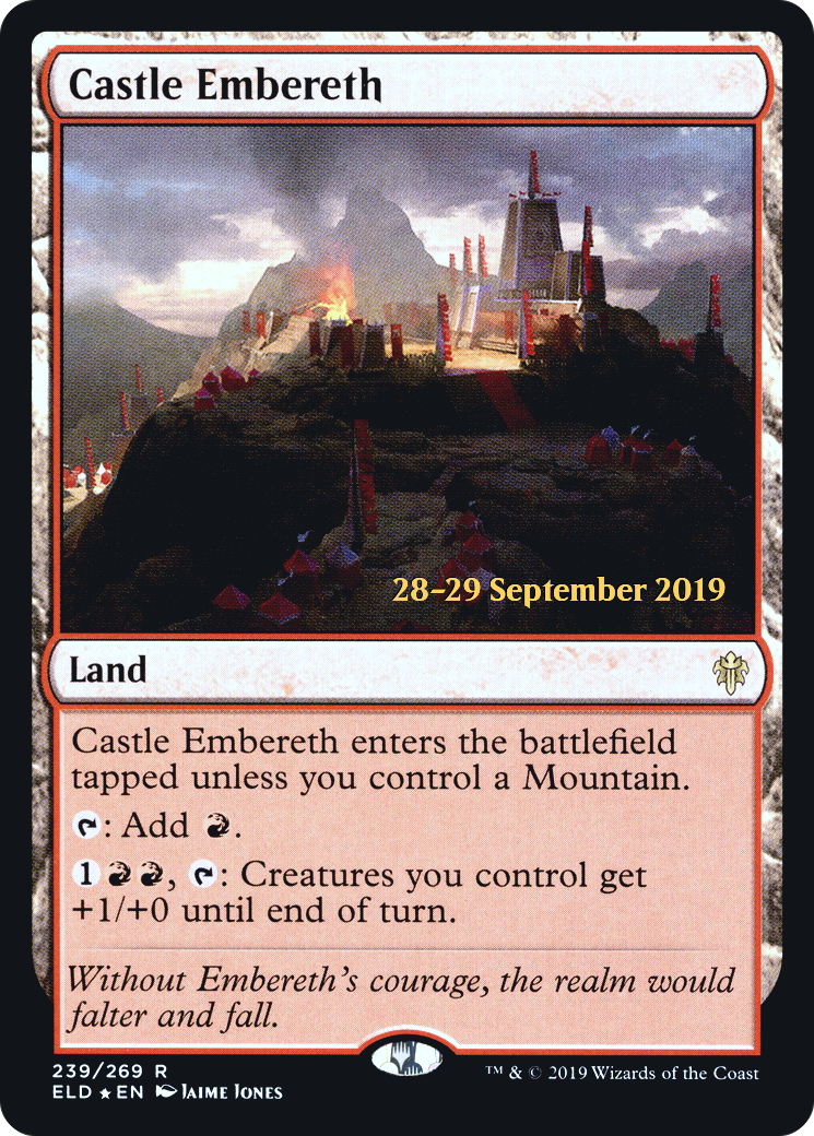 Castle Embereth (PRE-239) [Throne of Eldraine Promos] Foil MTG Single Wizards of the Coast