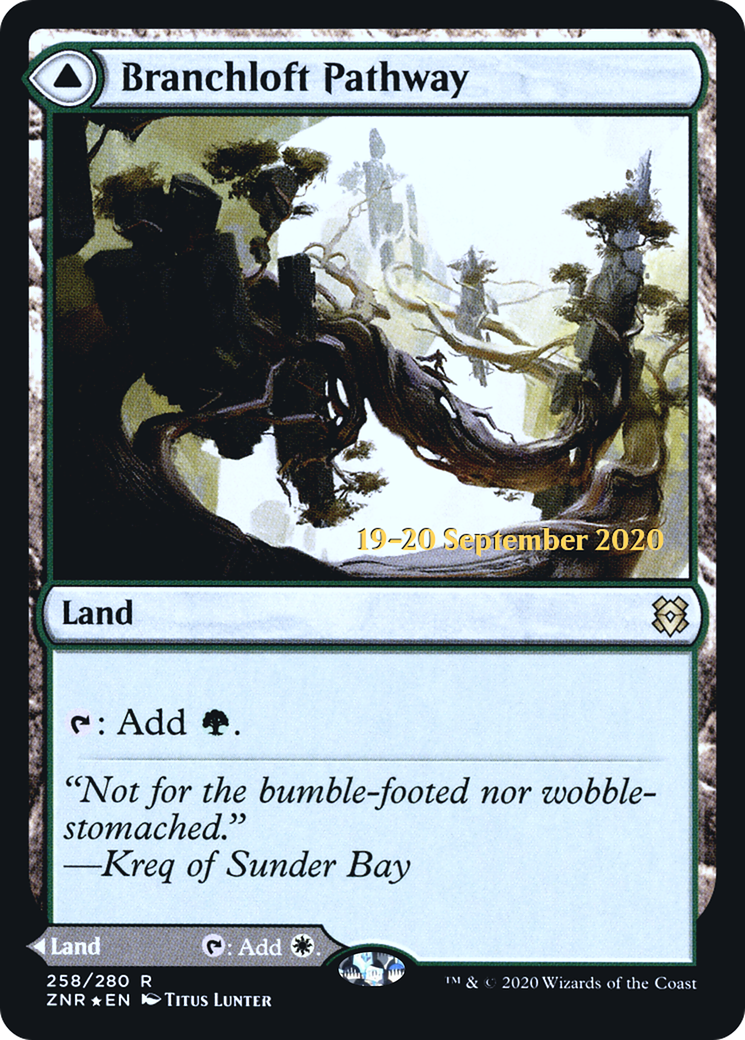 Branchloft Pathway (PRE-258) [Zendikar Rising Promos] Foil MTG Single Wizards of the Coast