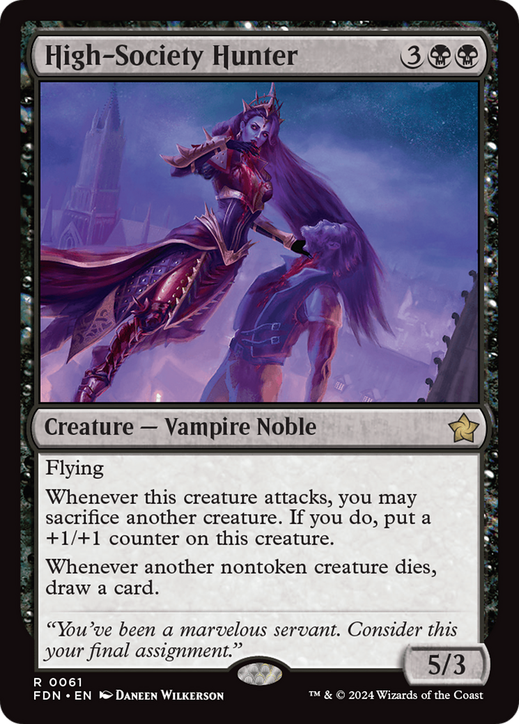 High-Society Hunter (FDN-061) [Foundations] Foil MTG Single Wizards of the Coast