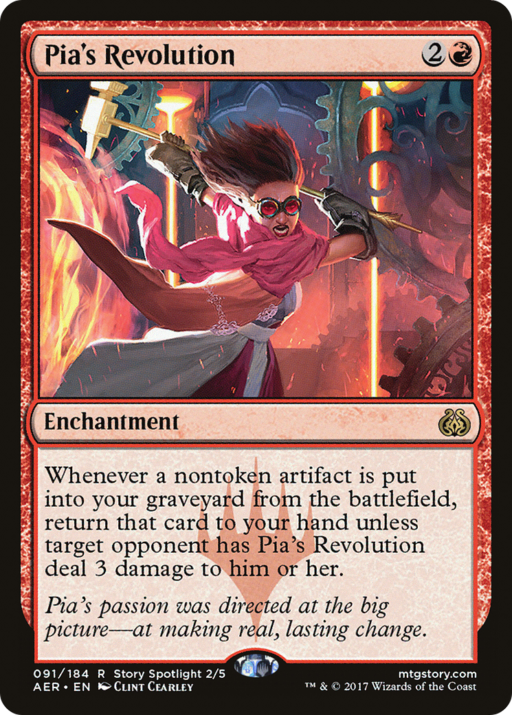 Pia's Revolution (AER-091) [Aether Revolt] MTG Single Wizards of the Coast