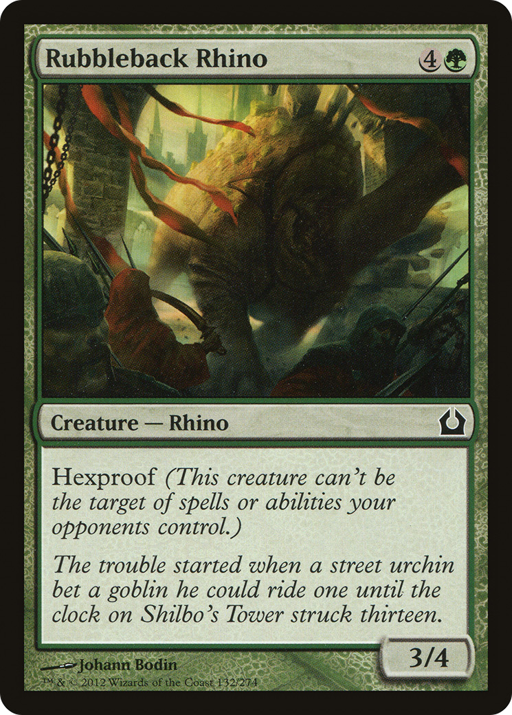 Rubbleback Rhino (RTR-132) [Return to Ravnica] MTG Single Wizards of the Coast