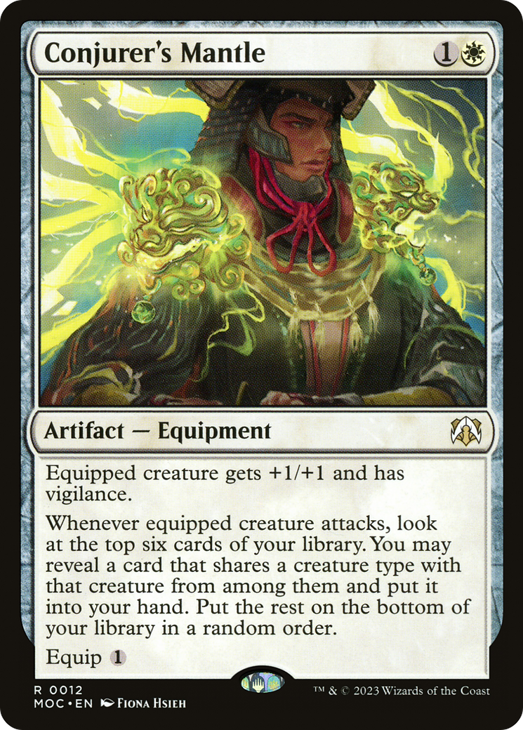 Conjurer's Mantle (MOC-012) [March of the Machine Commander] MTG Single Wizards of the Coast