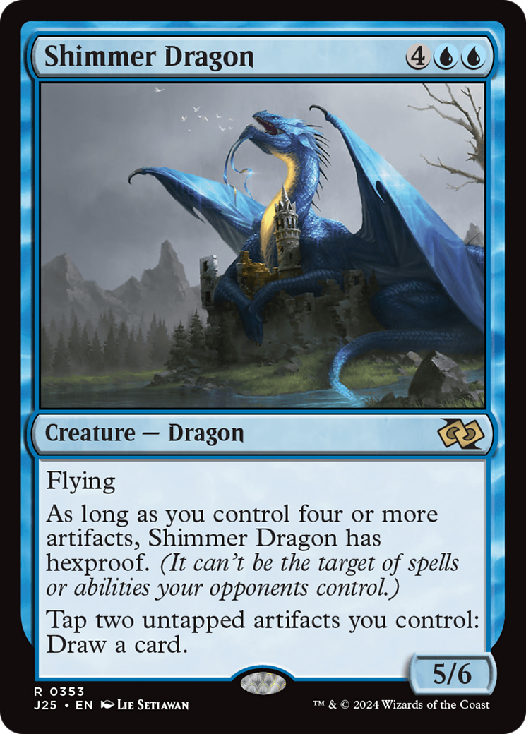 Shimmer Dragon (J25-353) [Foundations Jumpstart] MTG Single Wizards of the Coast