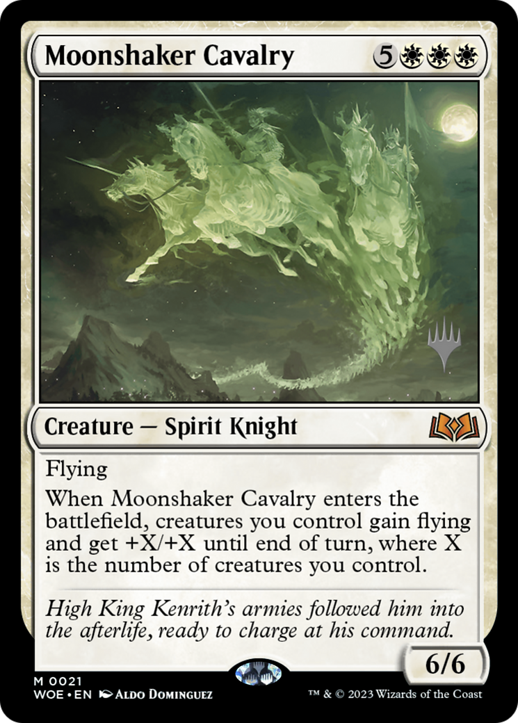 Moonshaker Cavalry (PPWOE-021) [Wilds of Eldraine Promos] Foil MTG Single Wizards of the Coast