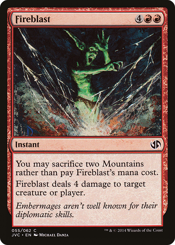 Fireblast (DD3-055) [Misc] Duel Decks Anthology: Jace vs. Chandra MTG Single Wizards of the Coast