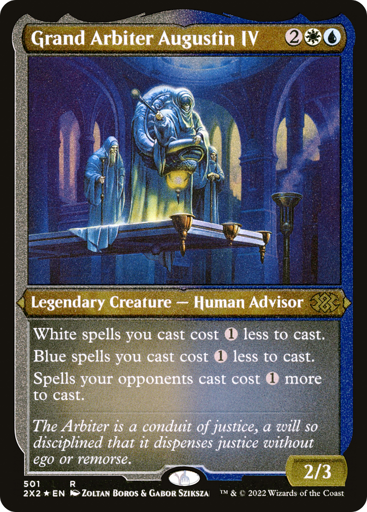 Grand Arbiter Augustin IV (Foil Etched) (2X2-501) [Double Masters 2022] Foil MTG Single Wizards of the Coast