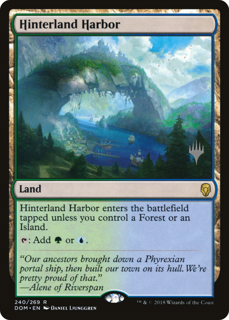 Hinterland Harbor (PPM20-240P) [Dominaria Promos] Foil MTG Single Wizards of the Coast