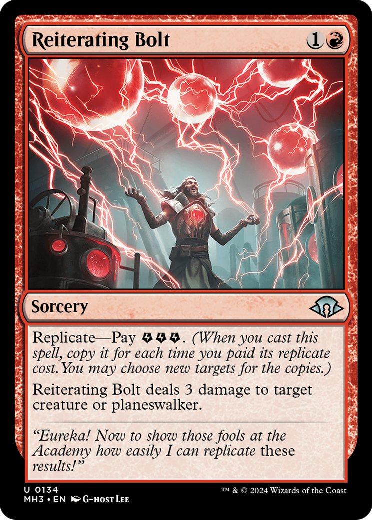 Reiterating Bolt (MH3-134) [Modern Horizons 3] MTG Single Modern Horizons 3