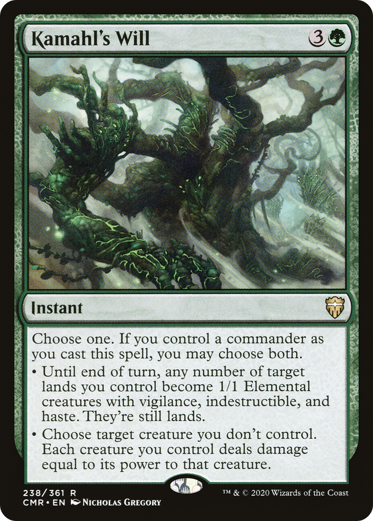 Kamahl's Will (CMR-238) [Commander Legends] Foil MTG Single Wizards of the Coast