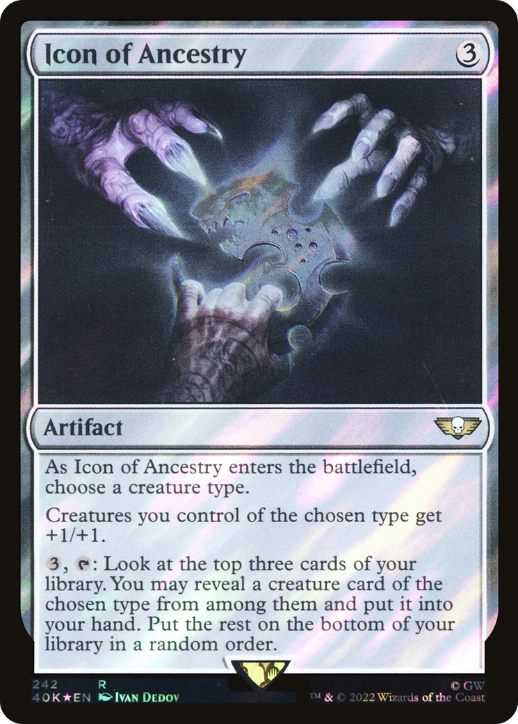 Icon of Ancestry (40K-242★) [Warhammer 40,000 Commander] Foil MTG Single Wizards of the Coast