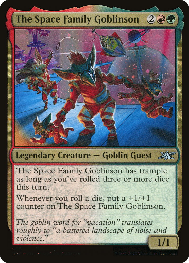 The Space Family Goblinson (Galaxy Foil) (UNF-465) [Unfinity] Foil MTG Single Wizards of the Coast