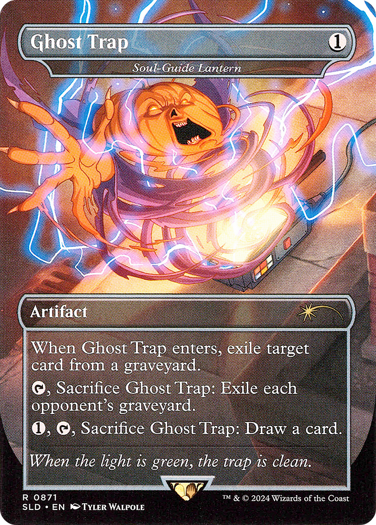 Ghost Trap - Soul-Guide Lantern (Rainbow Foil) (SLD-871) [Secret Lair] Drop (Borderless) Foil MTG Single Wizards of the Coast