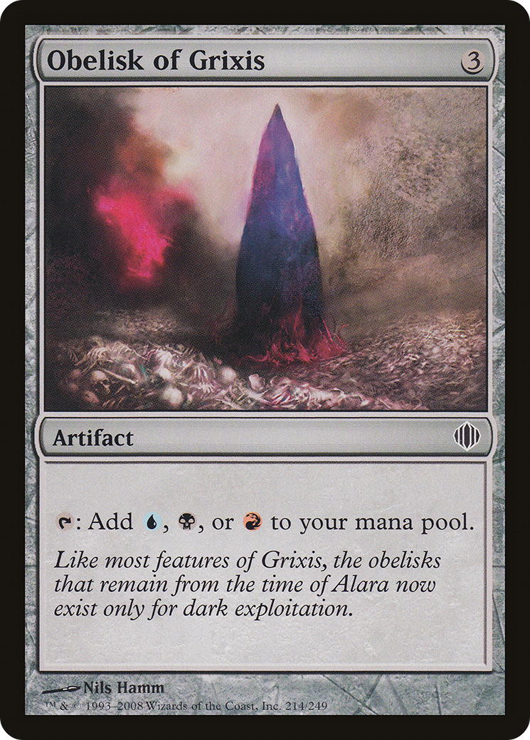 Obelisk of Grixis (ALA-214) [Shards of Alara] Foil MTG Single Wizards of the Coast