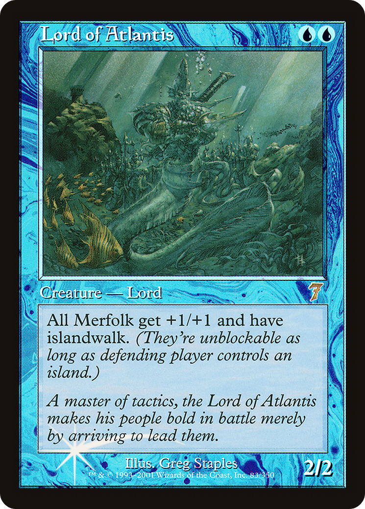 Lord of Atlantis (7ED-083) [7th Edition] Foil MTG Single Wizards of the Coast