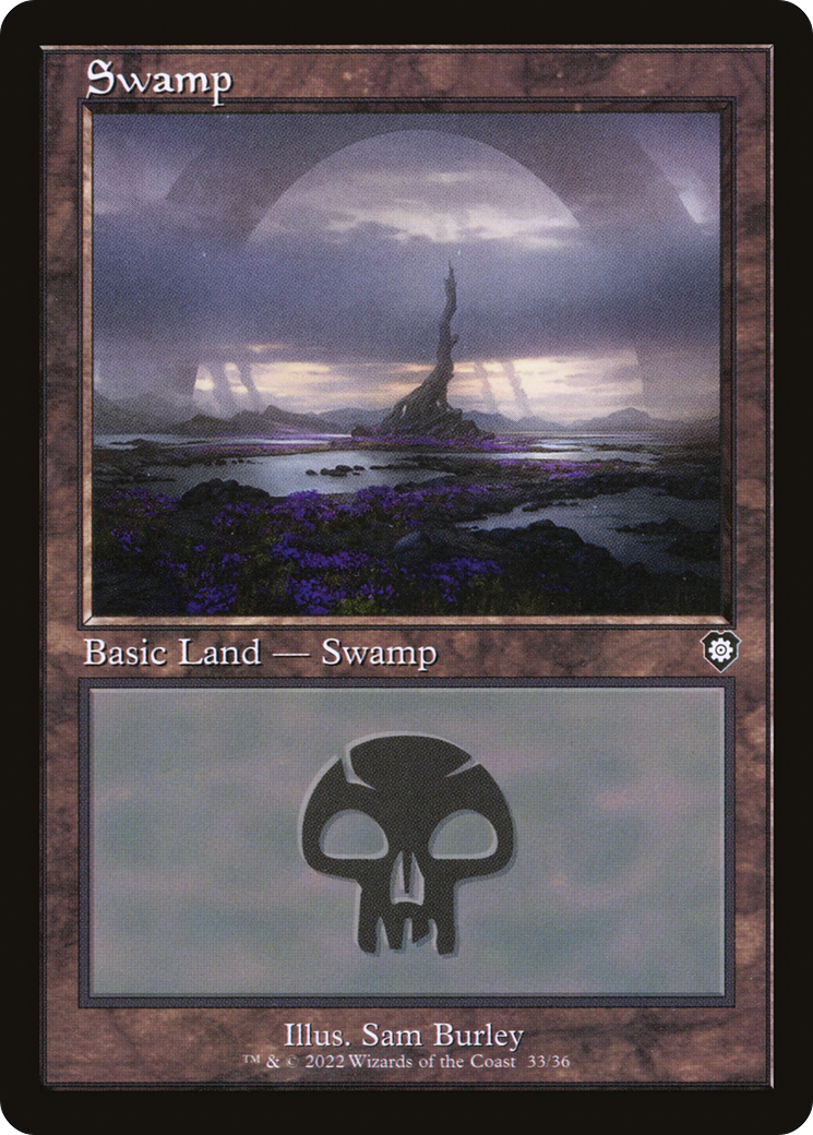 Swamp (33) (BRC-033) [The Brothers' War Commander] MTG Single Wizards of the Coast