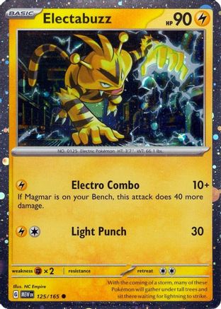 Electabuzz - 125/165 (Cosmos Holo) Holofoil [Misc: Cards & Products] Pokemon Single Pokémon