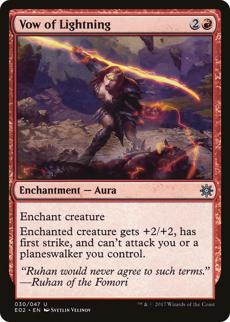 Vow of Lightning (E02-030) [Misc] Explorers of Ixalan MTG Single Wizards of the Coast