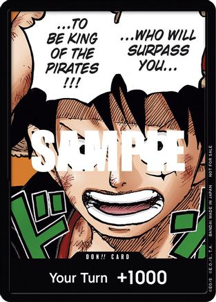 DON!! Card (Monkey.D.Luffy) (1st Anniversary DON!! Card Pack) [One Piece Promotion Cards] Foil One Piece Single Bandai