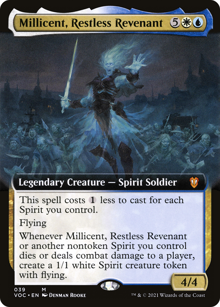Millicent, Restless Revenant (VOC-039) [Crimson Vow Commander] (Extended Art) MTG Single Wizards of the Coast