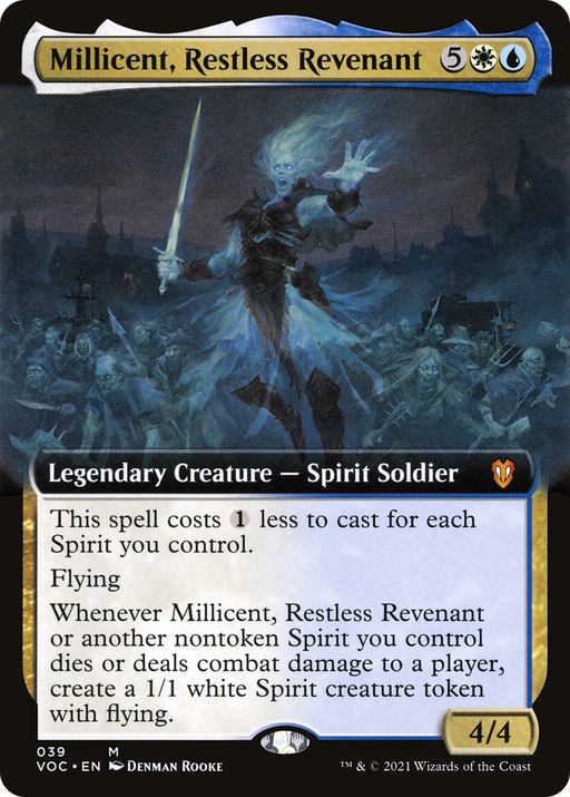 Millicent, Restless Revenant (VOC-039) [Crimson Vow Commander] (Extended Art) MTG Single Wizards of the Coast