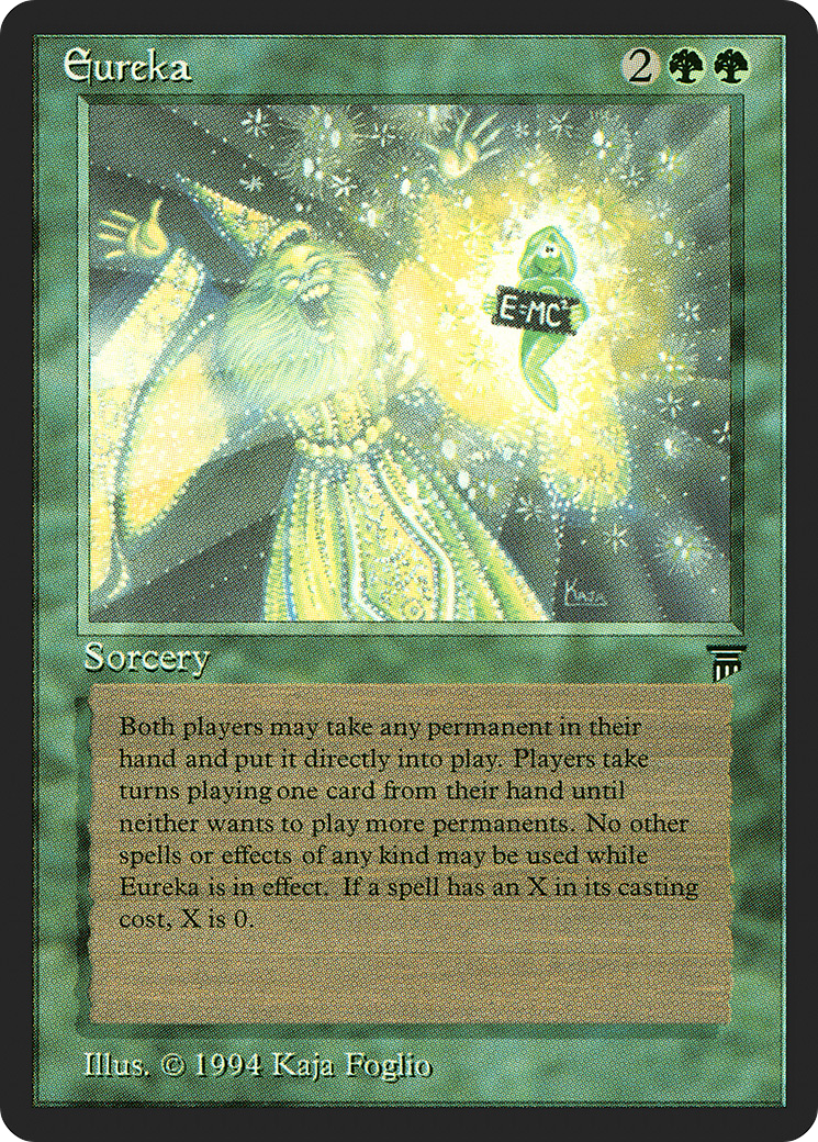Eureka (LEG-) [Oldschool] Legends MTG Single Wizards of the Coast