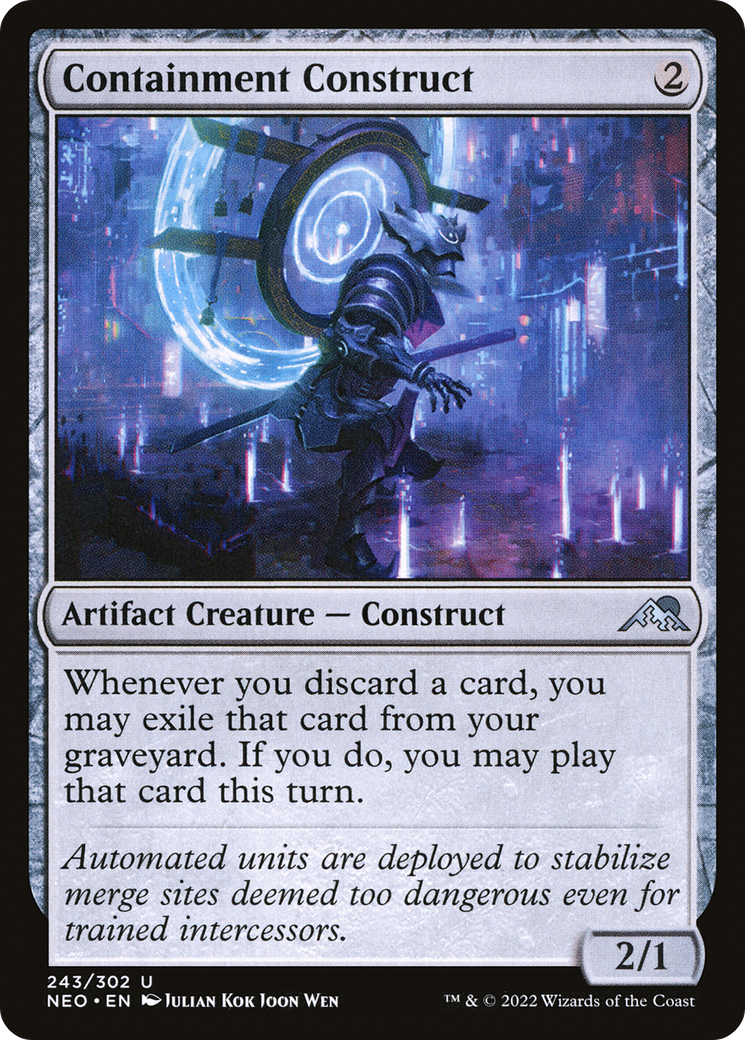 Containment Construct (NEO-243) [Kamigawa: Neon Dynasty] Foil MTG Single Wizards of the Coast