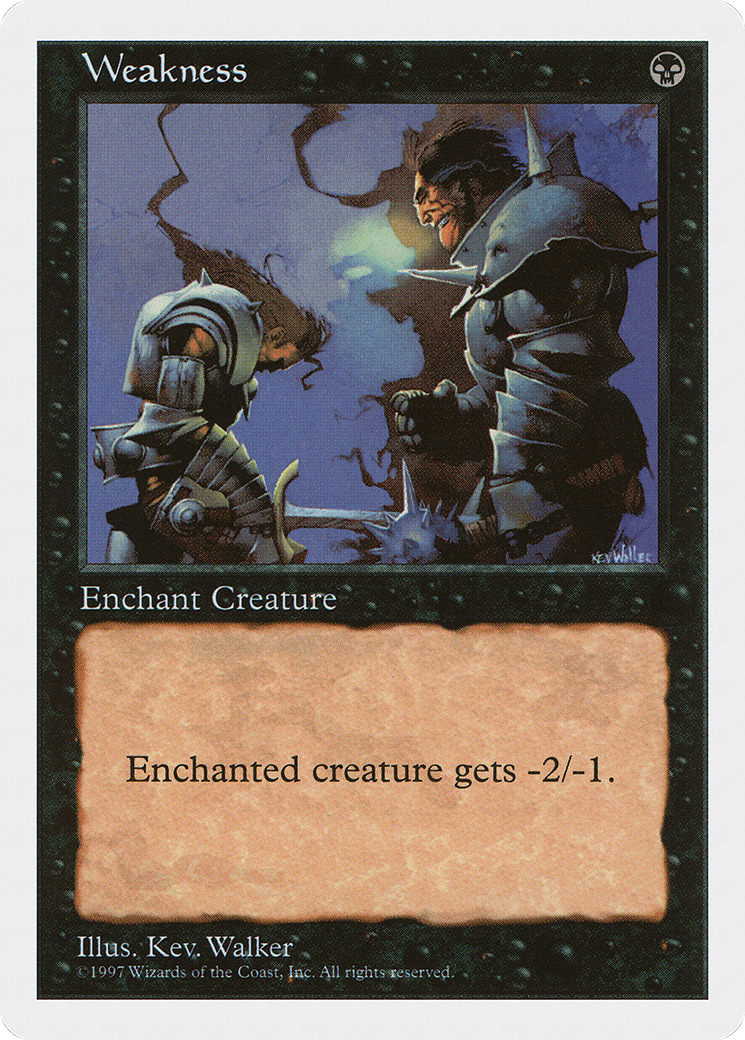 Weakness (5ED-205) [Fifth Edition] MTG Single Wizards of the Coast